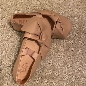 ZARA baby blush leather shoes